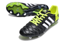 Adipure 11 Pro FG Football Boots - Black and Green