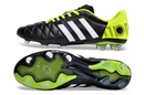 Adipure 11 Pro FG Football Boots - Black and Green
