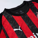 Camisola Ac Milan 2025-26 Principal Versão Adepto (Entrega Imediata)