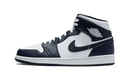 Air Jordan 1 Mid White Metallic Gold Obsidian