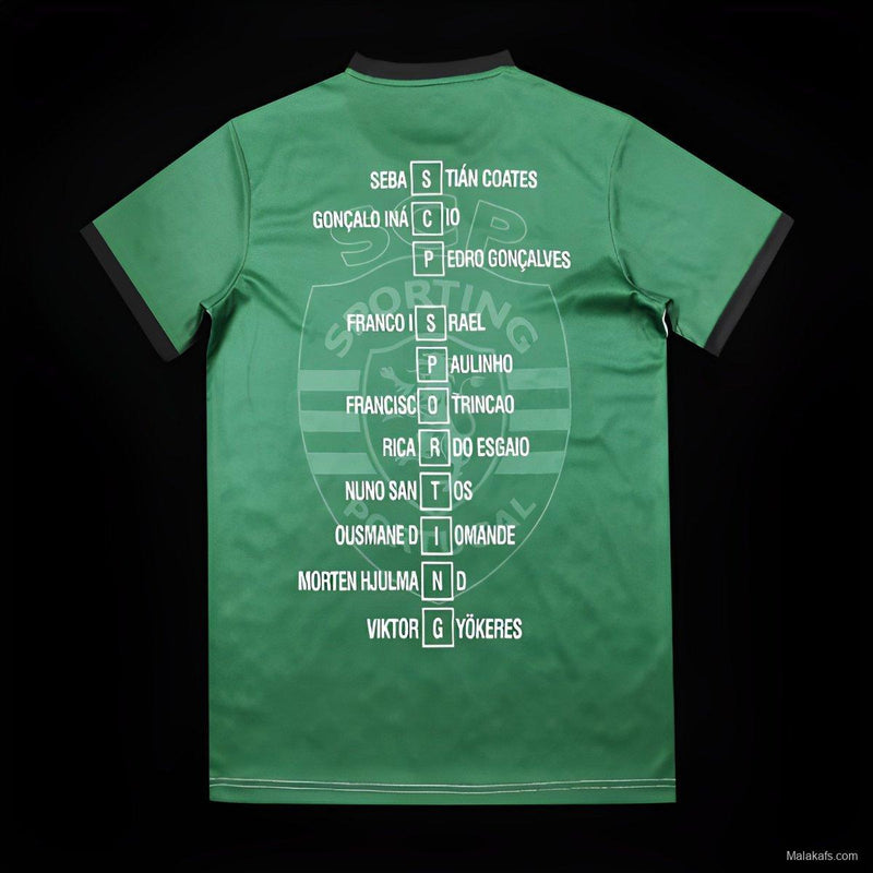 Camisola Principal Sporting Campeão 2023/24 c/ 11 inicial