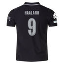 Camisola Manchester City Alternativa 2025/26 Haaland 9 patchs champions League(Entrega Imediata)